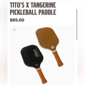 BNWT Tito's X Tangerine Pickleball Paddle